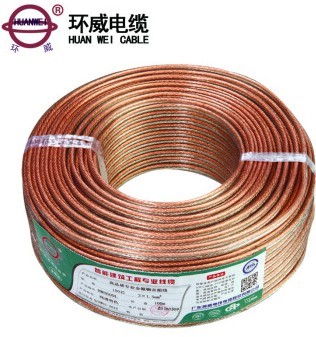 高品质音响线缆推荐 广东环威180芯金银铜音箱线